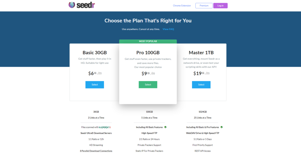 seedr premium plans